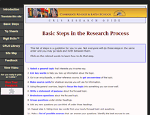 Tablet Screenshot of crlsresearchguide.org